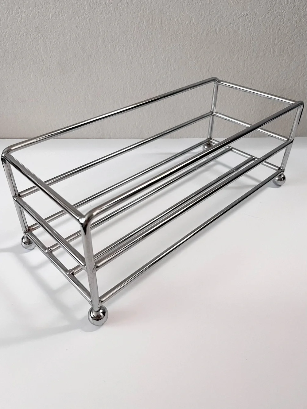 Chrome Metal storage bin
